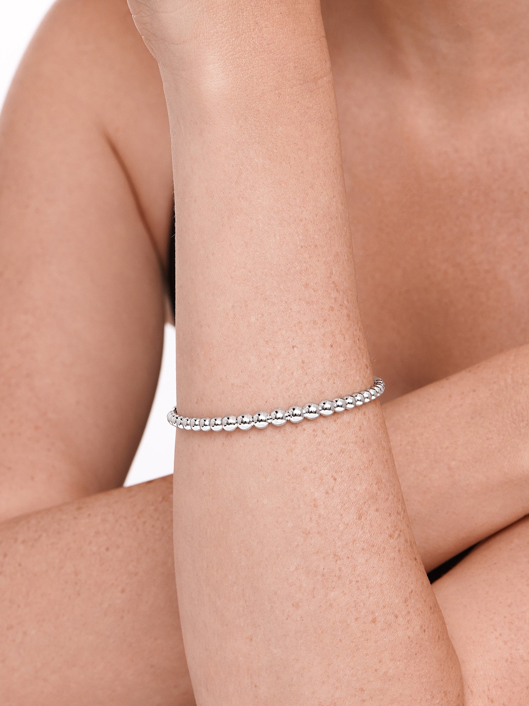 DEVATA Sterling Silver Bangle Bracelet