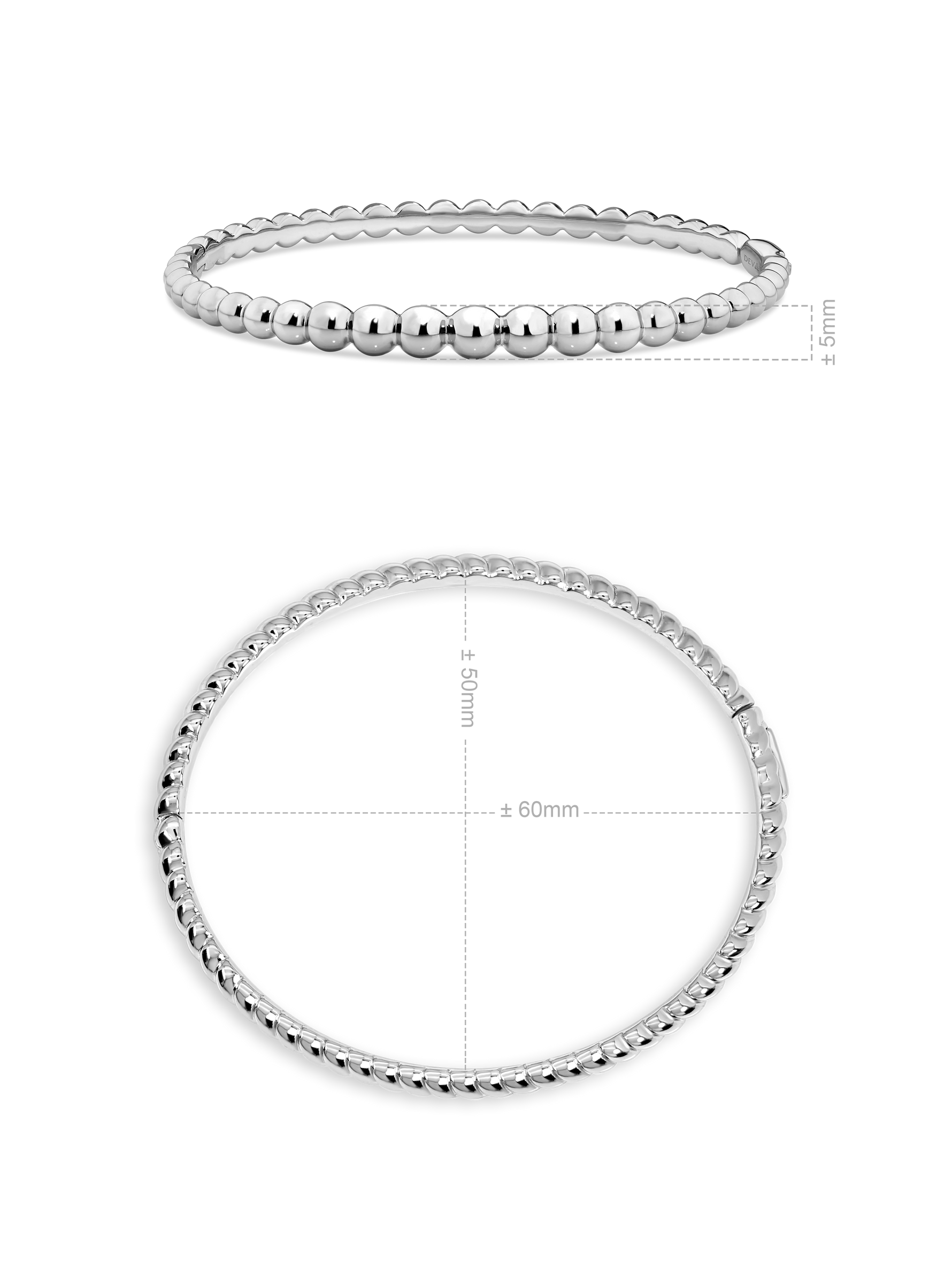 DEVATA Sterling Silver Bangle Bracelet