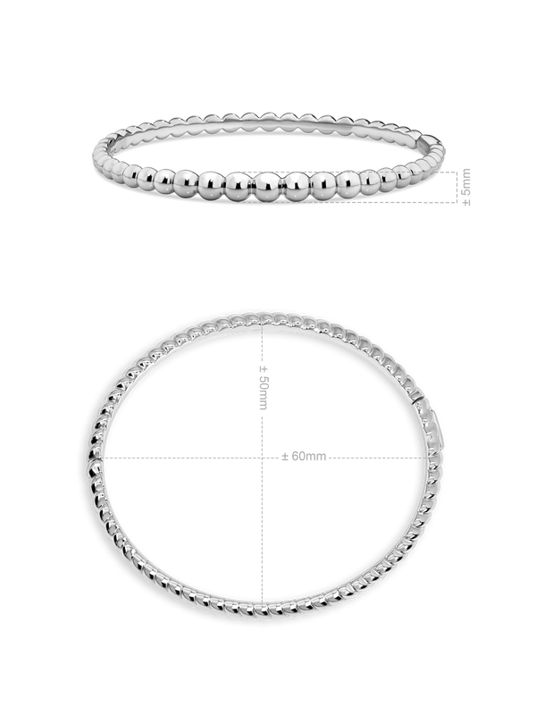 DEVATA Sterling Silver Bangle Bracelet