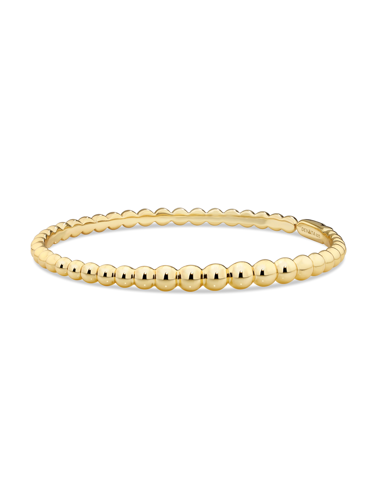 DEVATA Gold Plated Sterling Silver Bangle Bracelet