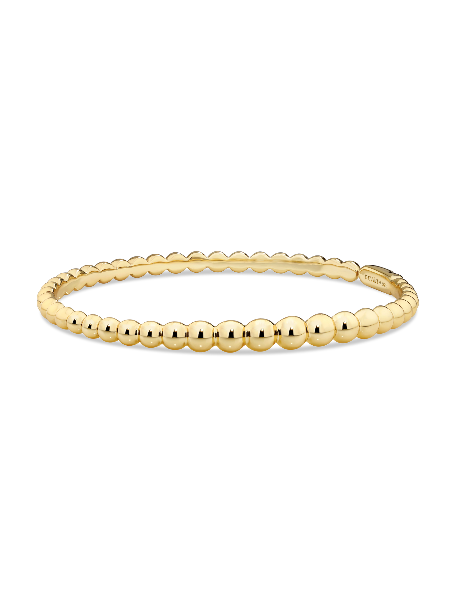 DEVATA Gold Plated Sterling Silver Bangle Bracelet