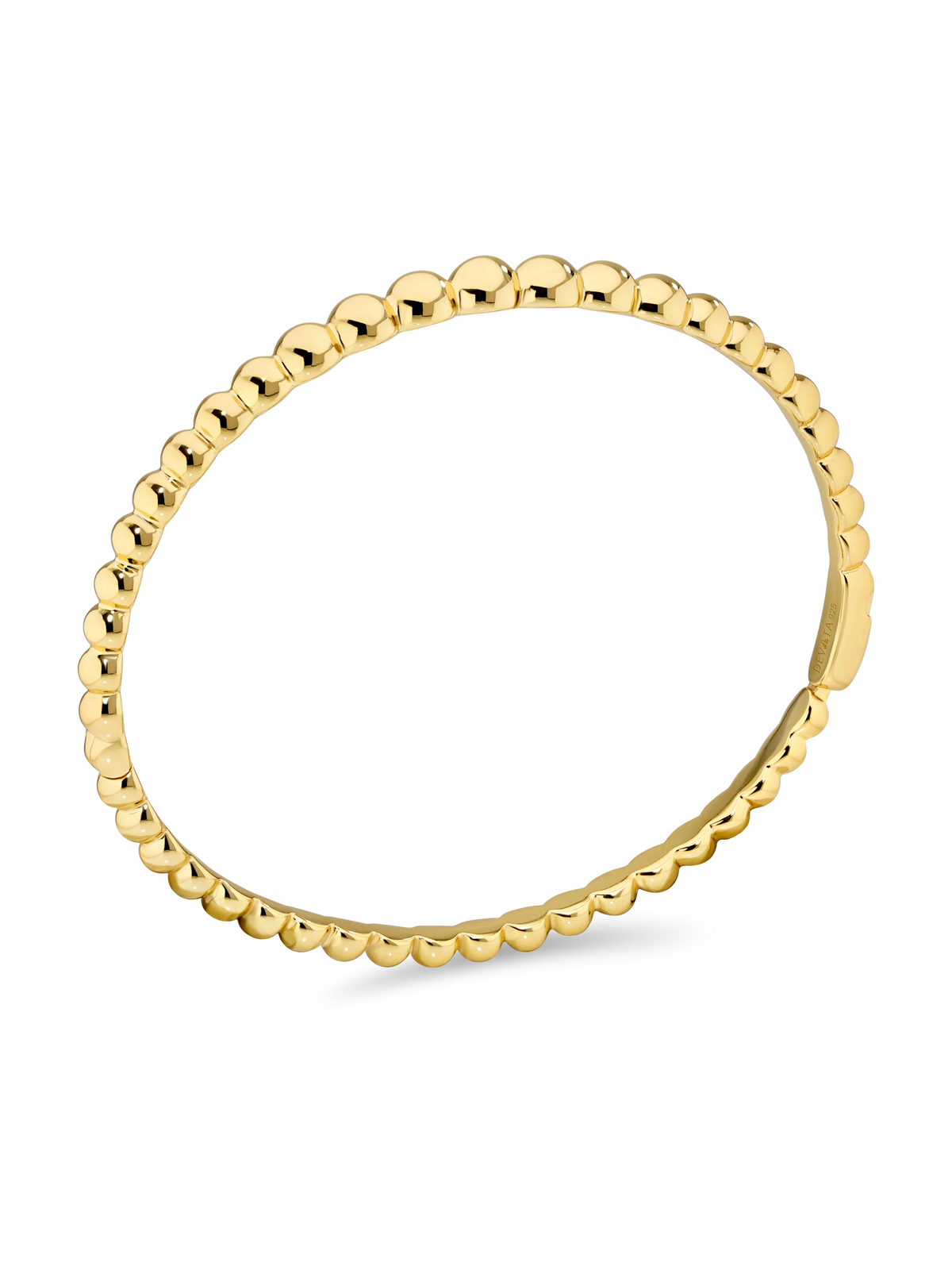 DEVATA Gold Plated Sterling Silver Bangle Bracelet