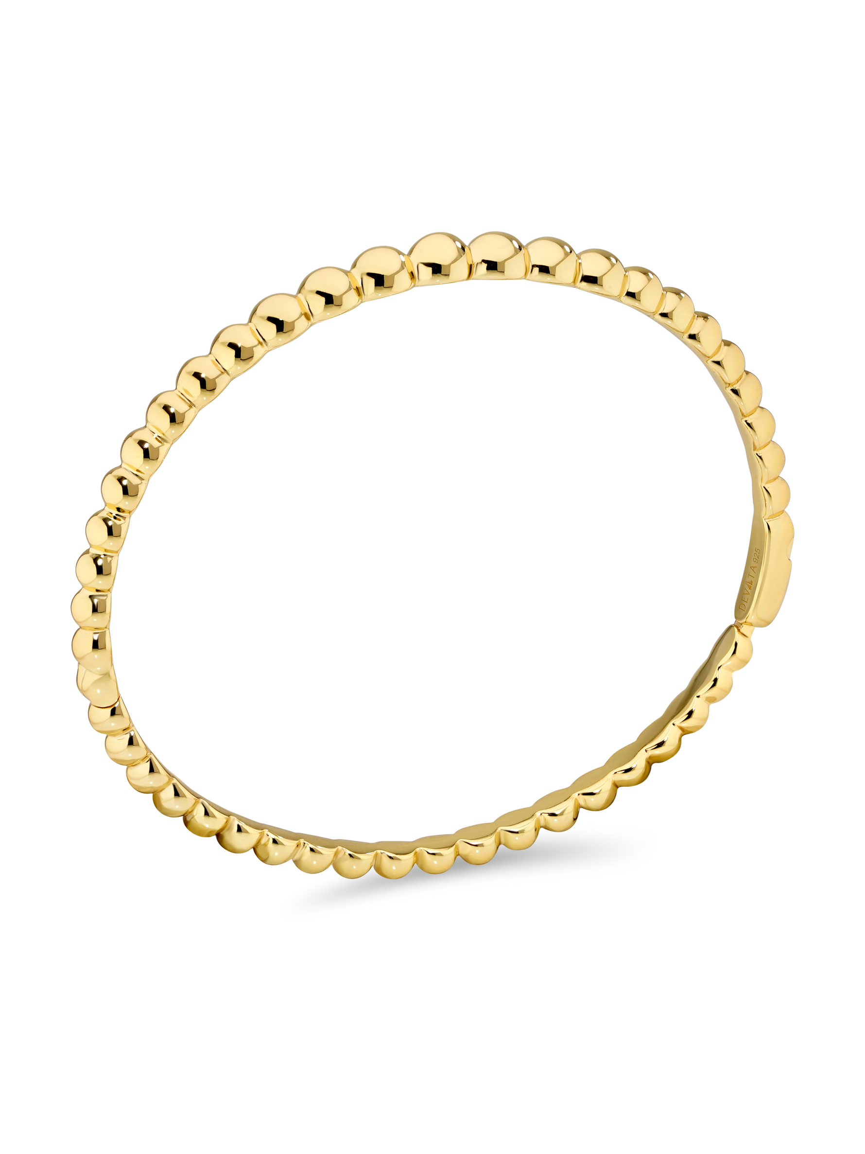 DEVATA Gold Plated Sterling Silver Bangle Bracelet