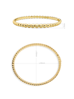 DEVATA Gold Plated Sterling Silver Bangle Bracelet