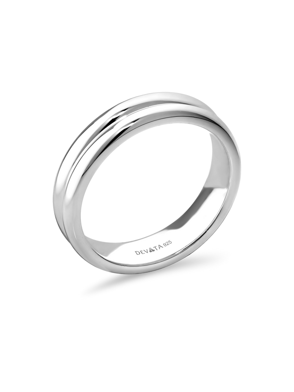 Lined Band Ring