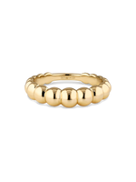 DEVATA Beaded Ball Ring in Gold Plated Sterling Silver