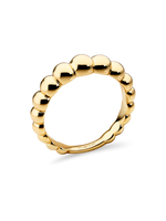 DEVATA Beaded Ball Ring in Gold Plated Sterling Silver