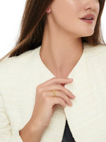 DEVATA Beaded Ball Ring in Gold Plated Sterling Silver