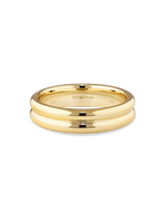 DEVATA Lined Band Ring in Gold Plated Sterling Silver