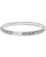 DEVATA Bali Jewelry  Bali Filigree Gold Accent Slide-on Bangle Bracelet