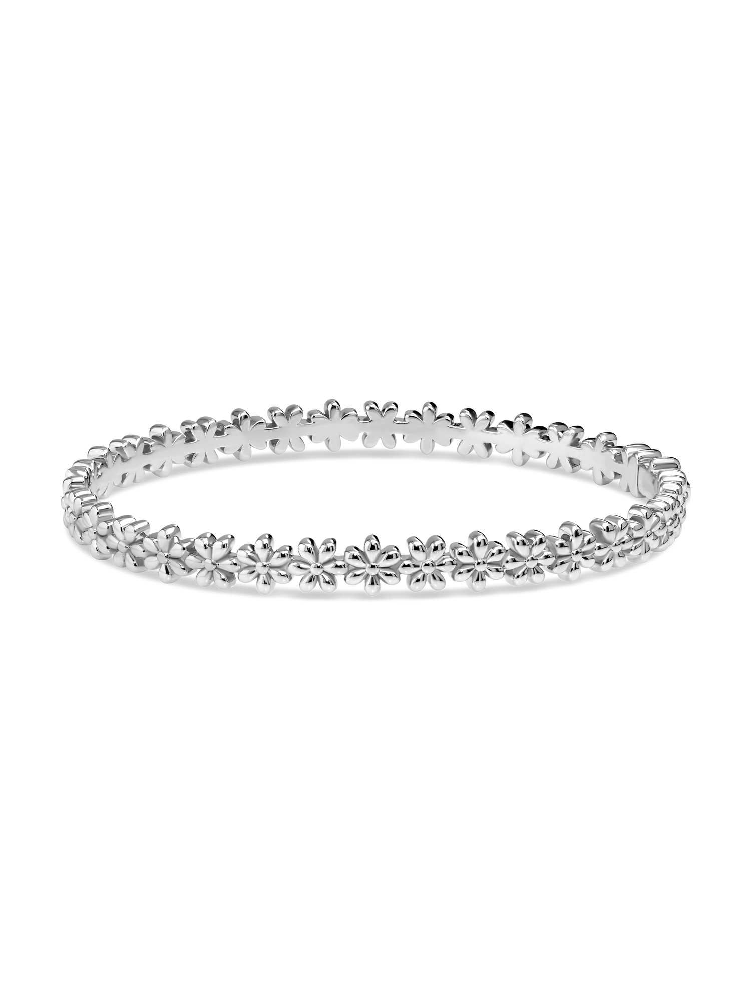 Daisy Flower Bangle Bracelet