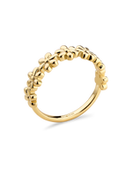 DEVATA Daisy Flower Ring in Gold Plated Sterling Silver