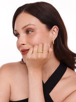 DEVATA Daisy Flower Ring in Gold Plated Sterling Silver