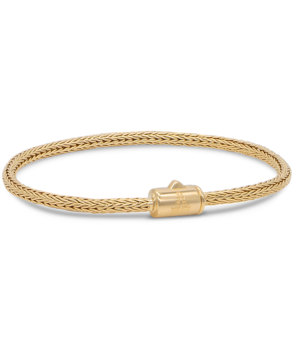 DEVATA Bali Foxtail Chain Bracelet Gold Plated Sterling Silver