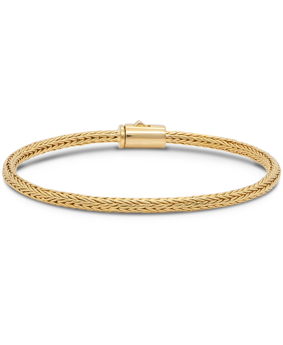 DEVATA Bali Foxtail Chain Bracelet Gold Plated Sterling Silver