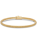 DEVATA Bali Foxtail Chain Bracelet Gold Plated Sterling Silver