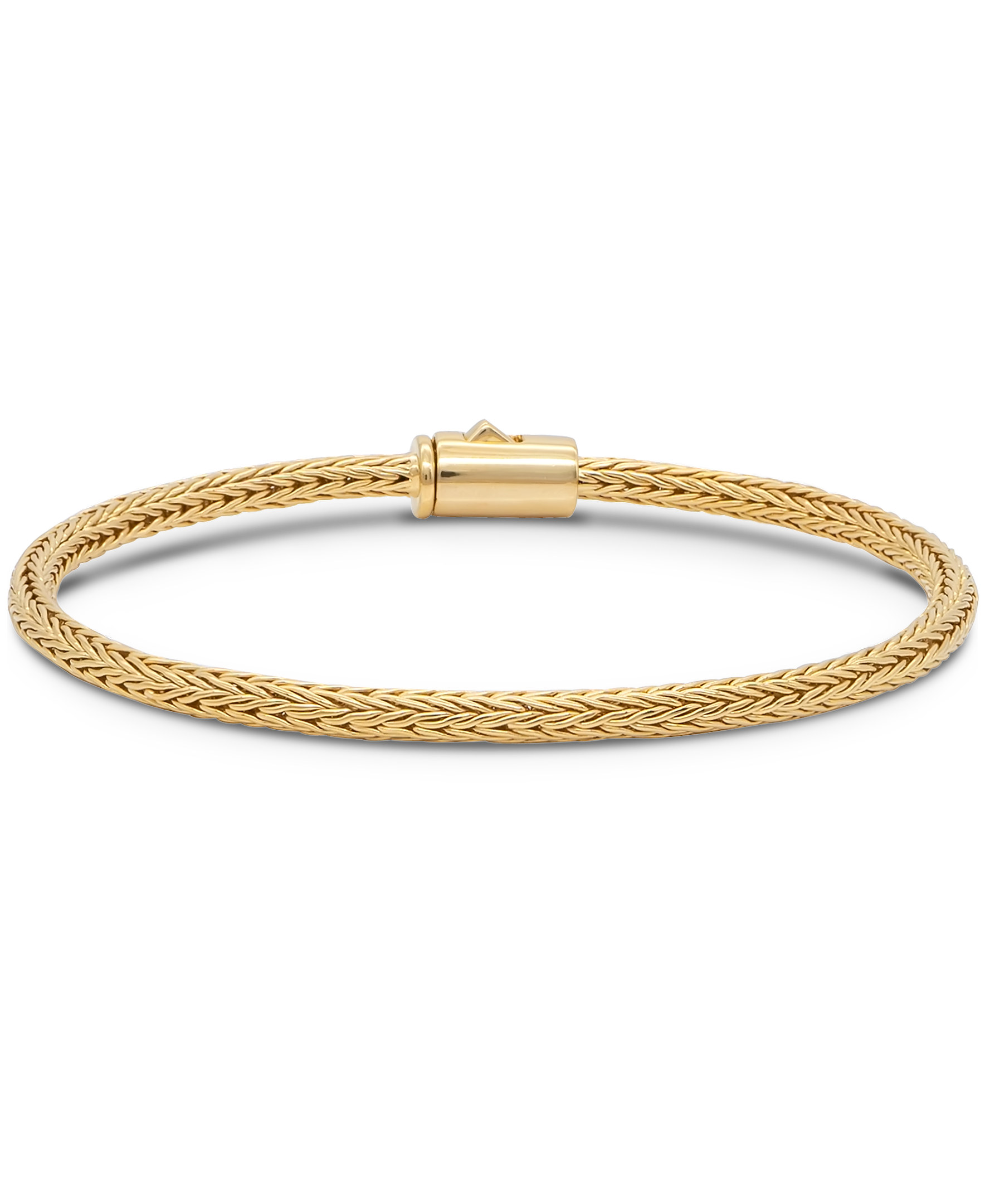 DEVATA Bali Foxtail Chain Bracelet Gold Plated Sterling Silver