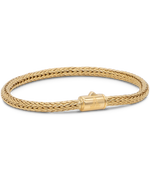 DEVATA Bali Foxtail Chain Bracelet Gold Plated Sterling Silver