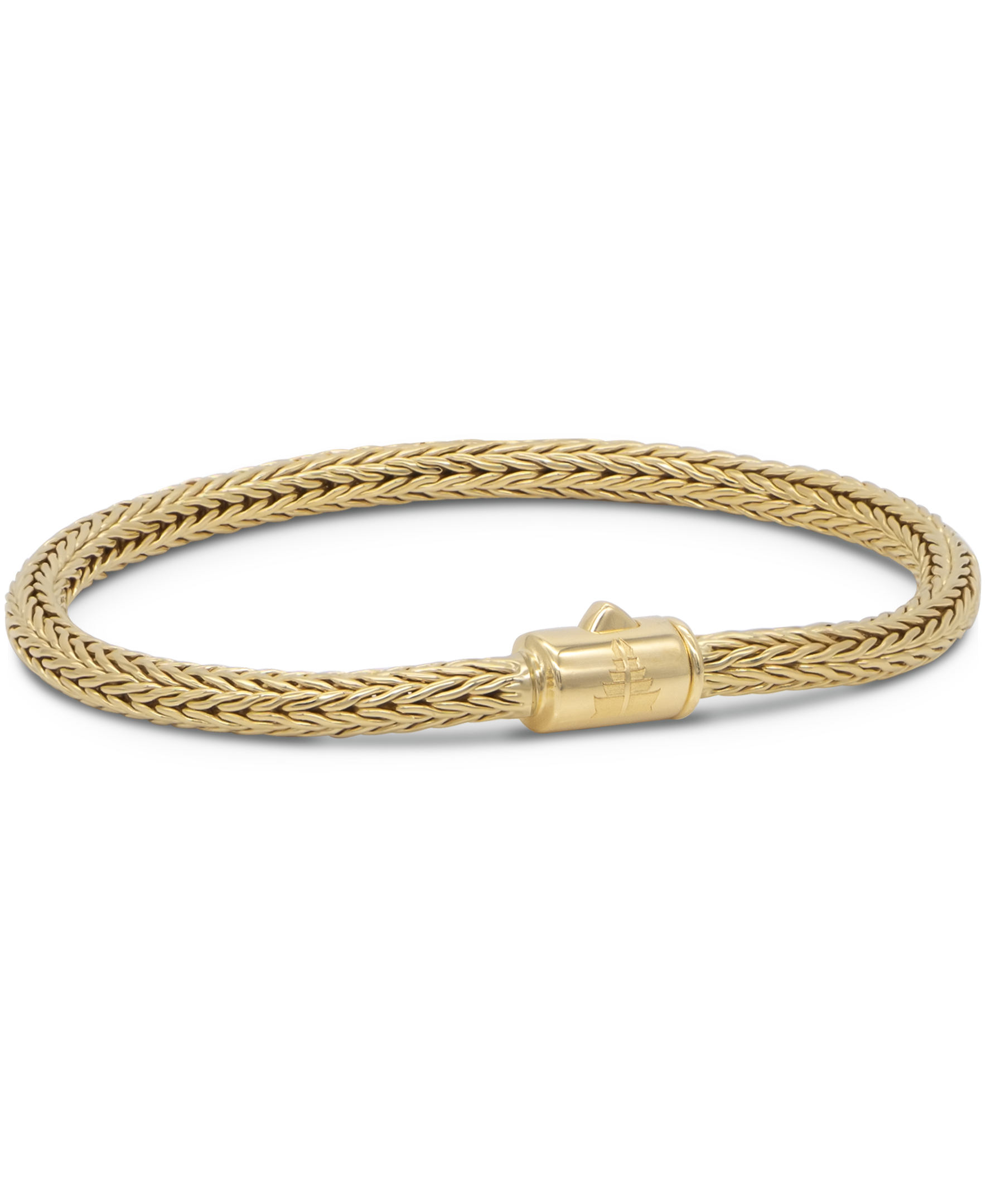 DEVATA Bali Foxtail Chain Bracelet Gold Plated Sterling Silver
