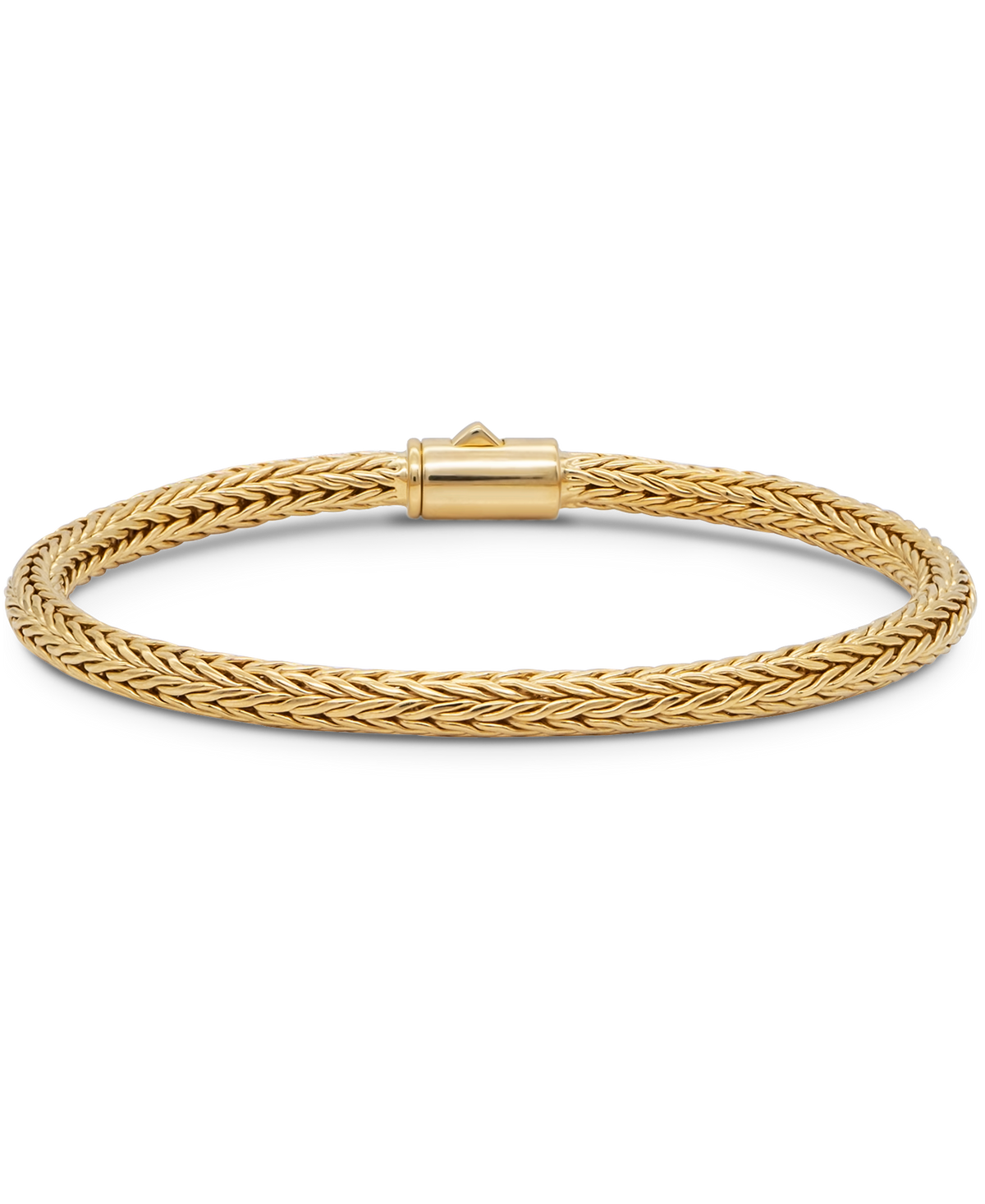DEVATA Bali Foxtail Chain Bracelet Gold Plated Sterling Silver