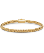 DEVATA Bali Foxtail Chain Bracelet Gold Plated Sterling Silver