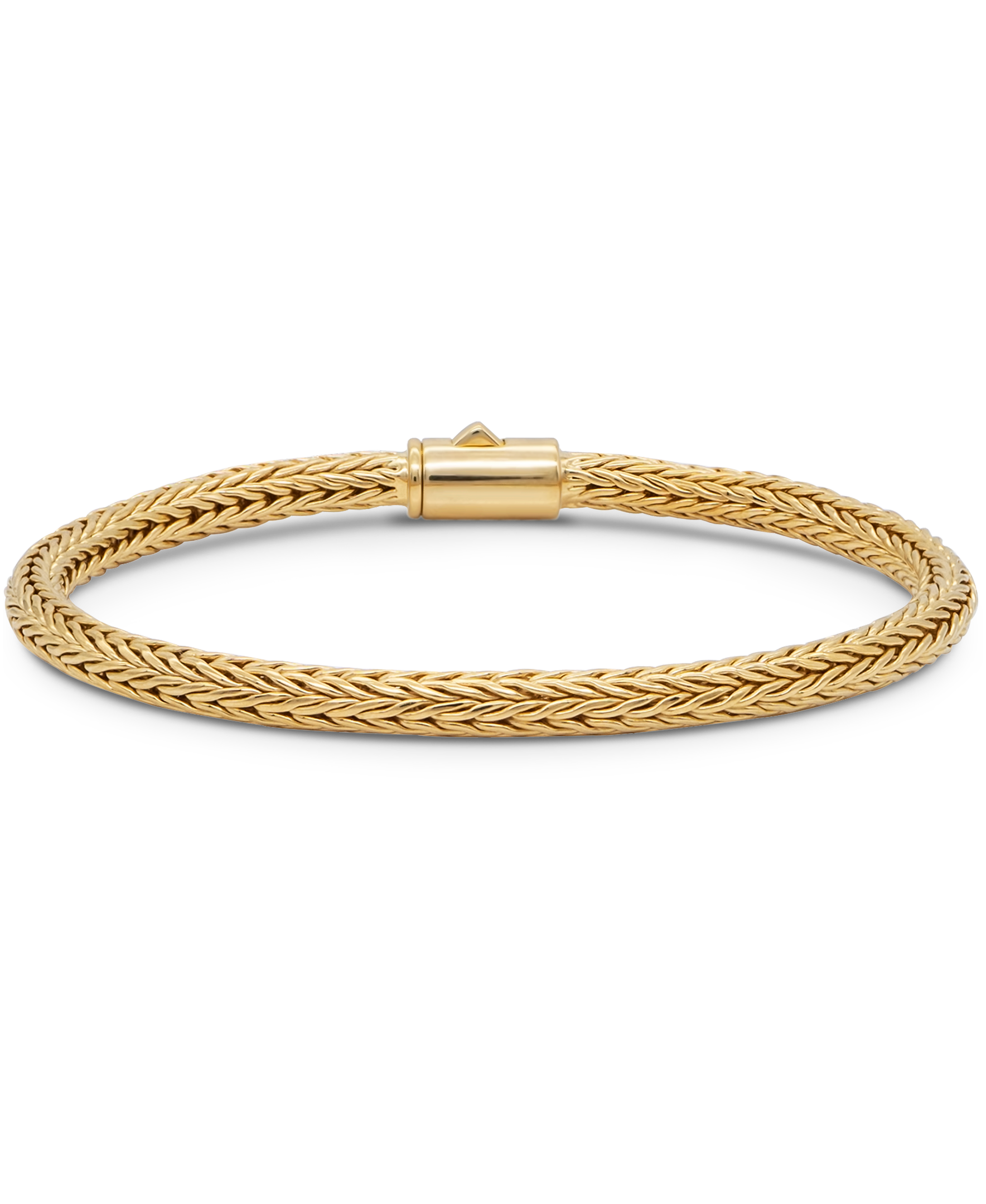 DEVATA Bali Foxtail Chain Bracelet Gold Plated Sterling Silver