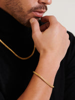 DEVATA Bali Foxtail Chain Bracelet Gold Plated Sterling Silver