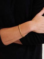 DEVATA Bali Foxtail Chain Bracelet Gold Plated Sterling Silver