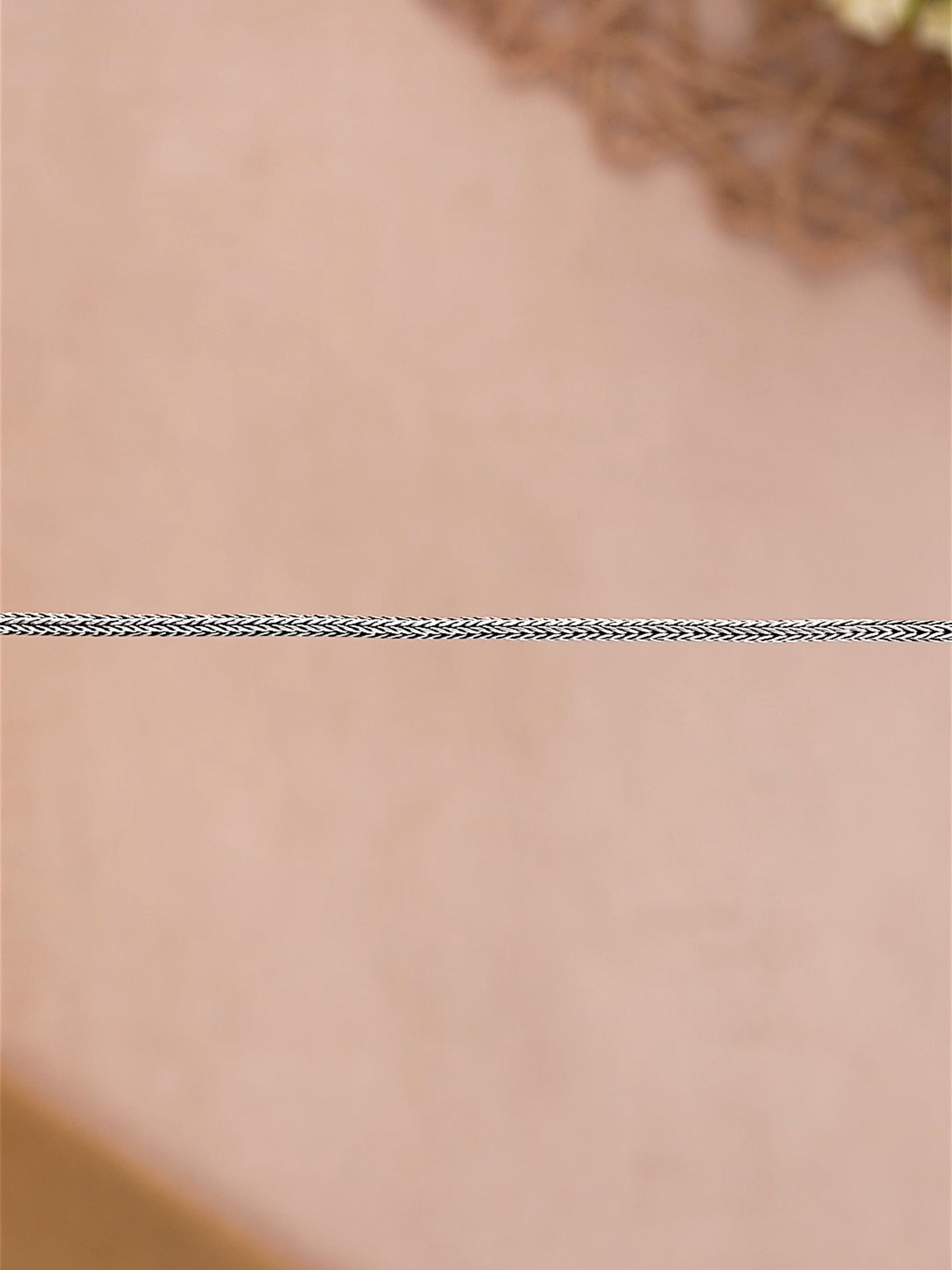 DEVATA Bali Foxtail Chain Bracelet Sterling Silver