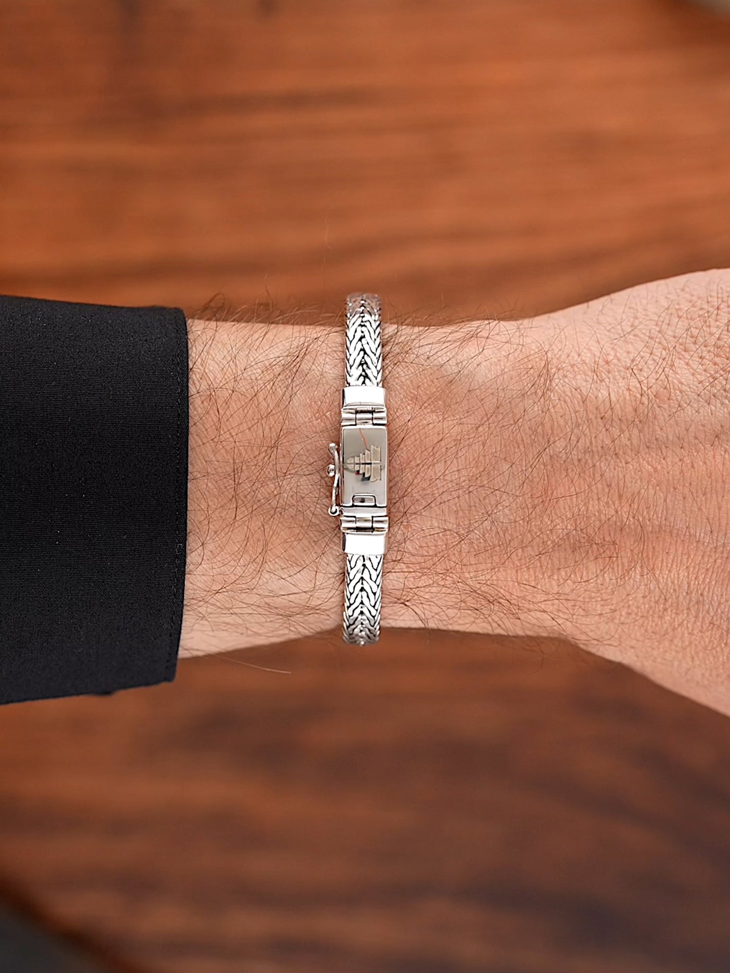 DEVATA Bali Foxtail Chain Bracelet Sterling Silver