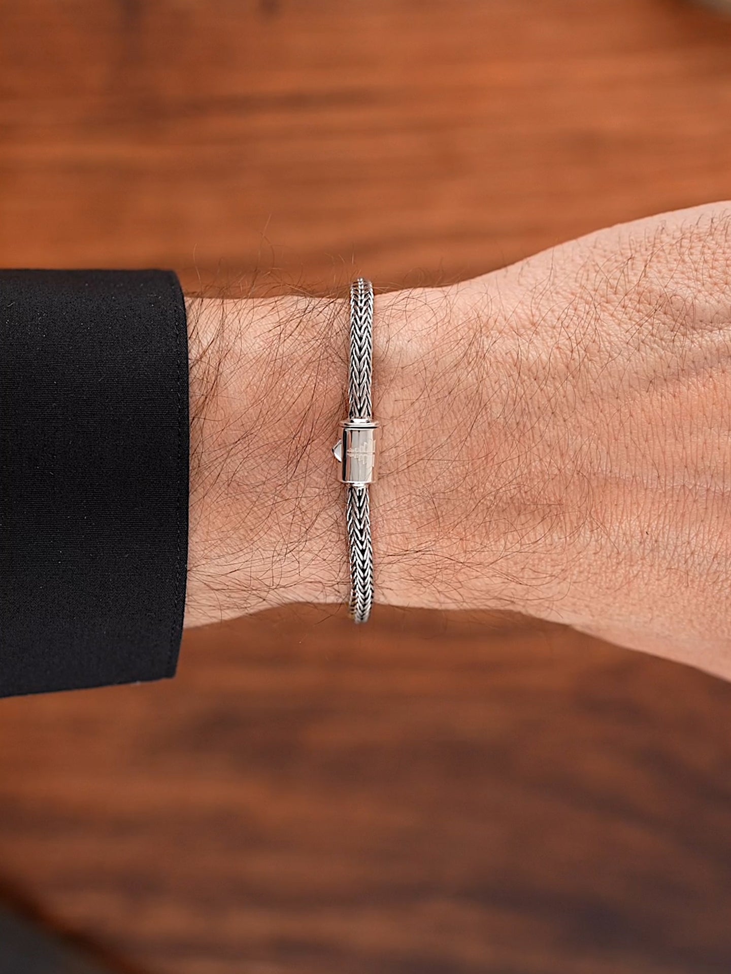 DEVATA Bali Foxtail Chain Bracelet Sterling Silver