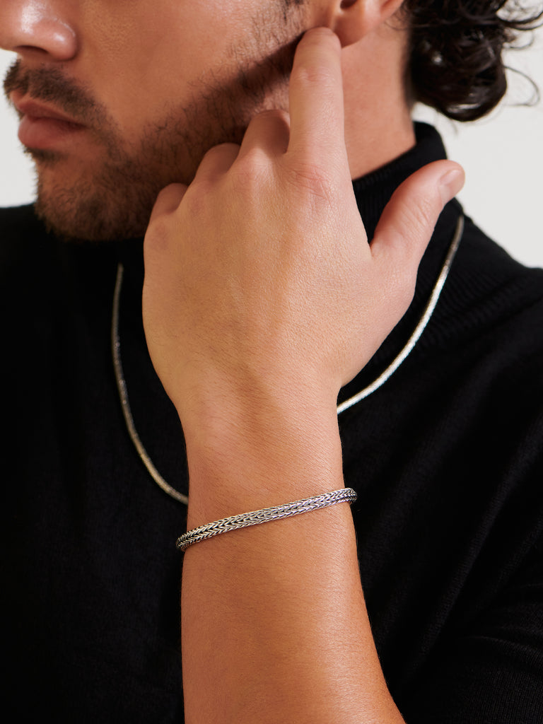 Foxtail store Chain Sterling Silver Bracelet