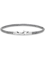 DEVATA Bali Sterling Silver Foxtail Round 3mm Chain Bracelet