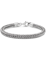 DEVATA Bali Sterling Silver Foxtail Round 5mm Chain Bracelet
