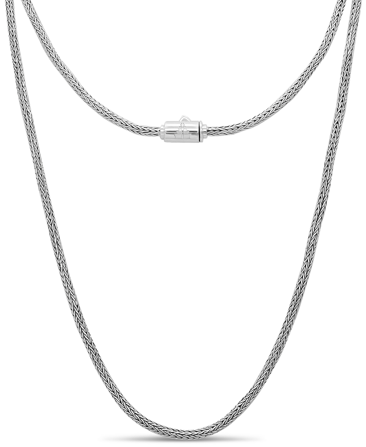 DEVATA Bali Foxtail Chain Necklace Sterling Silver