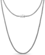 DEVATA Bali Foxtail Chain Necklace Sterling Silver