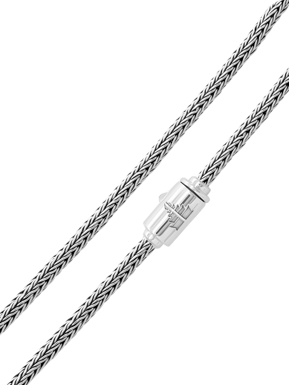 DEVATA Bali Foxtail Chain Necklace Sterling Silver