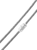 DEVATA Bali Foxtail Chain Necklace Sterling Silver