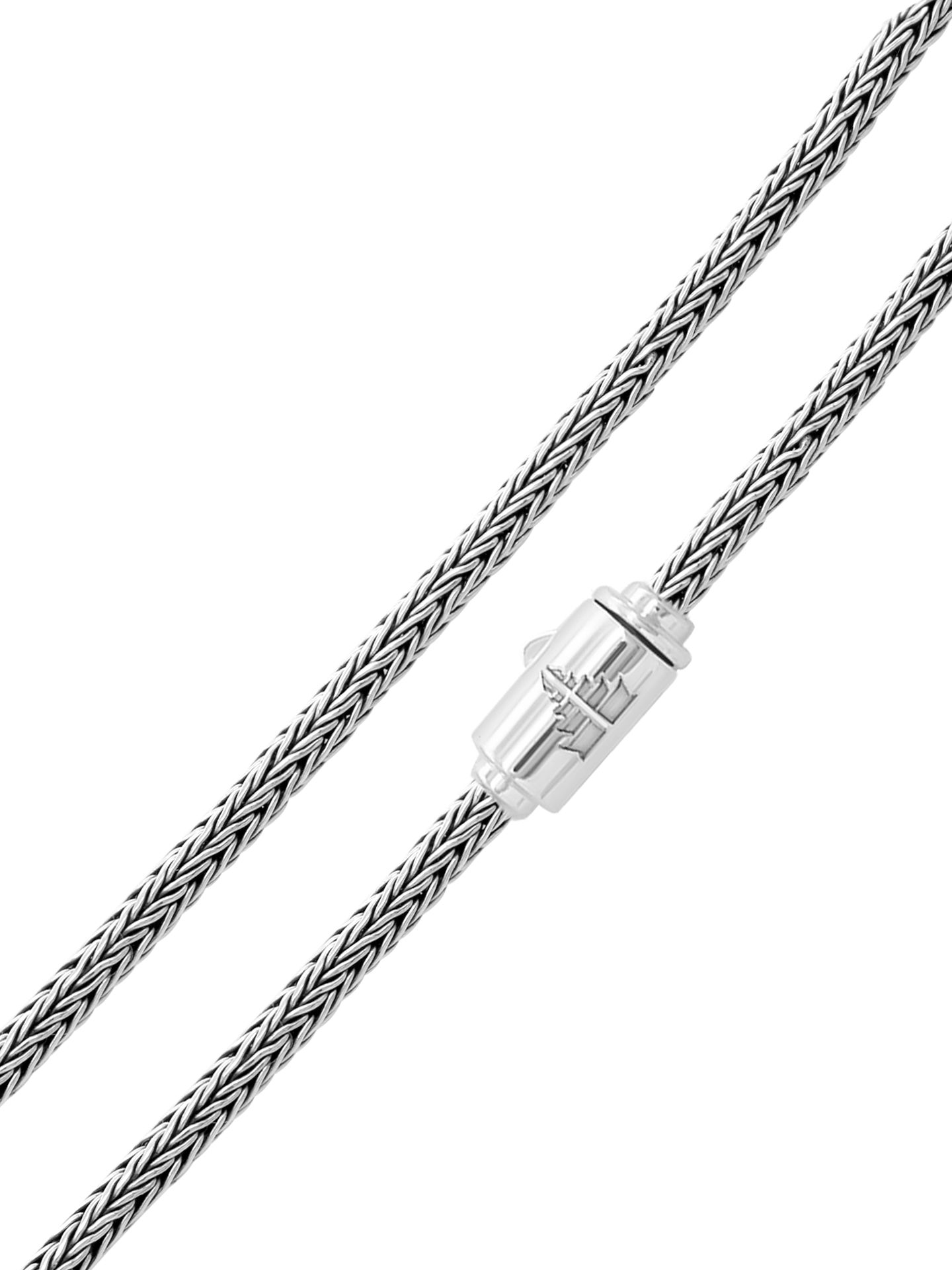 DEVATA Bali Foxtail Chain Necklace Sterling Silver