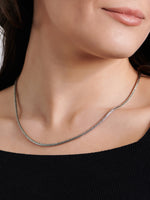 DEVATA Bali Foxtail Chain Necklace Sterling Silver