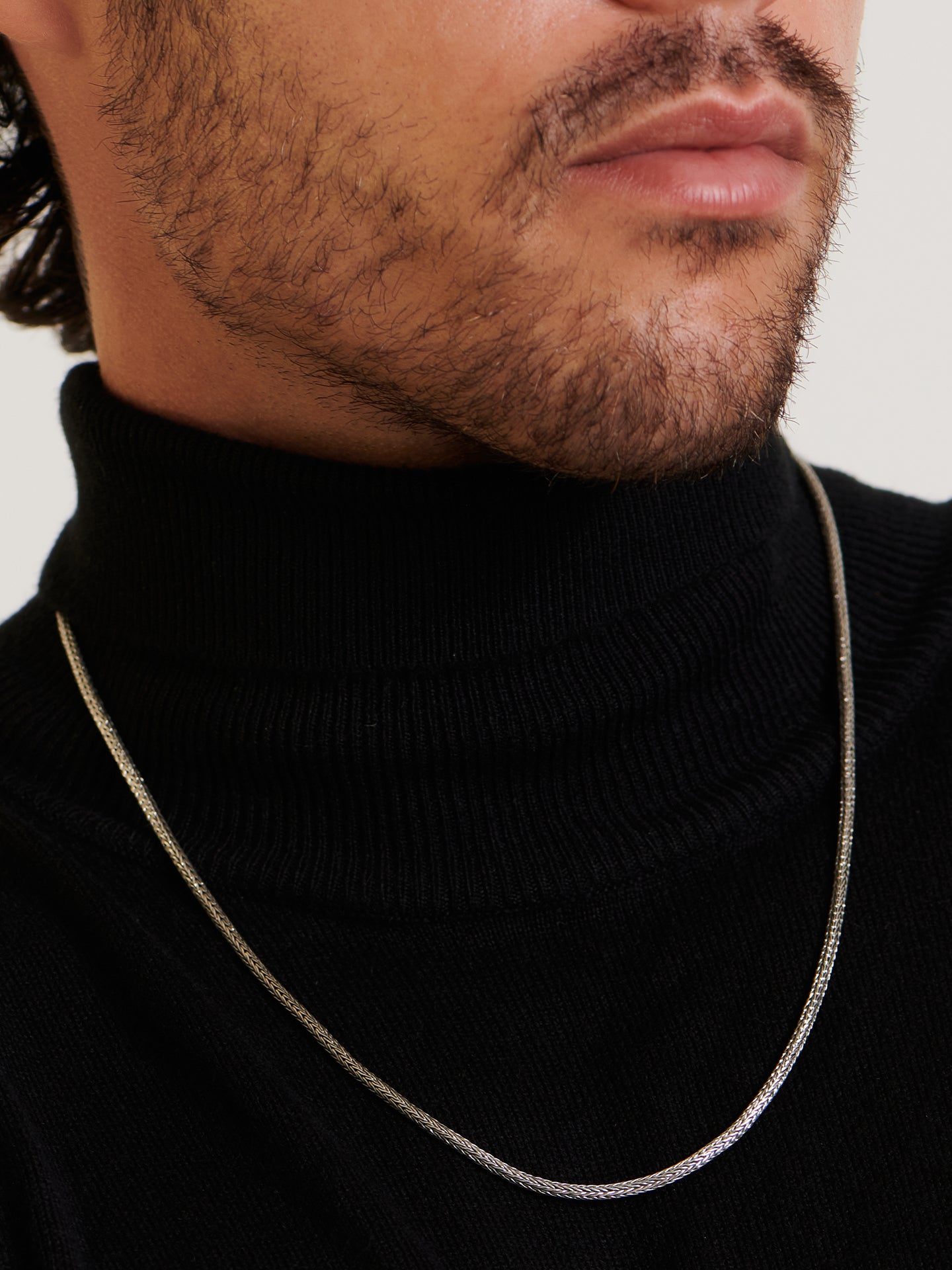 DEVATA Bali Foxtail Chain Necklace Sterling Silver