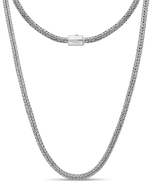 DEVATA Bali Foxtail Chain Necklace Sterling Silver