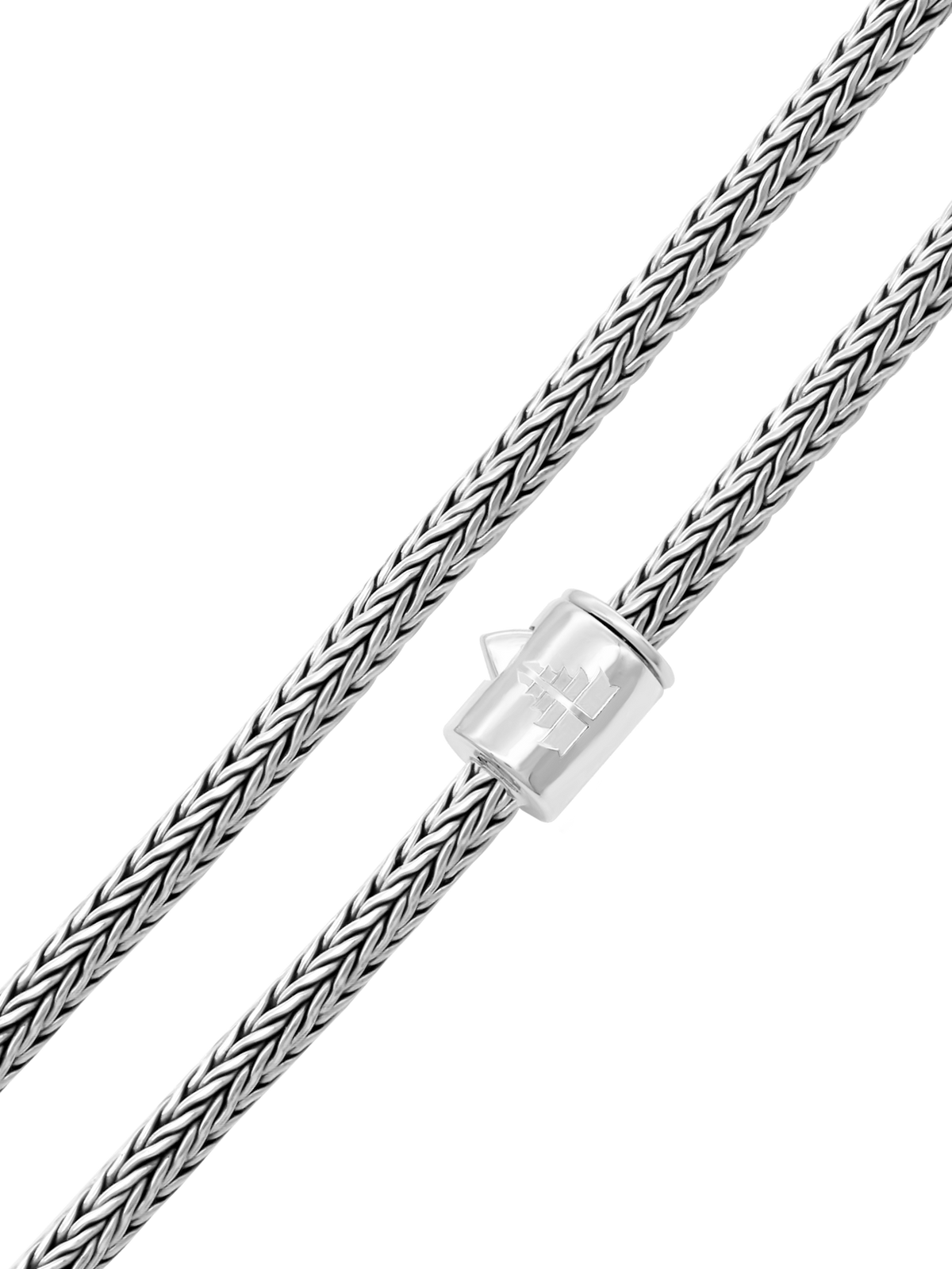 DEVATA Bali Foxtail Chain Necklace Sterling Silver