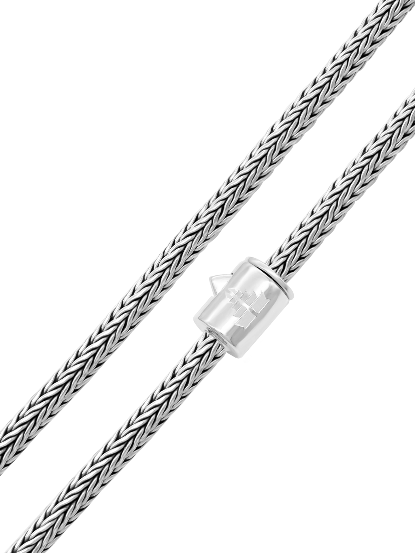 DEVATA Bali Foxtail Chain Necklace Sterling Silver