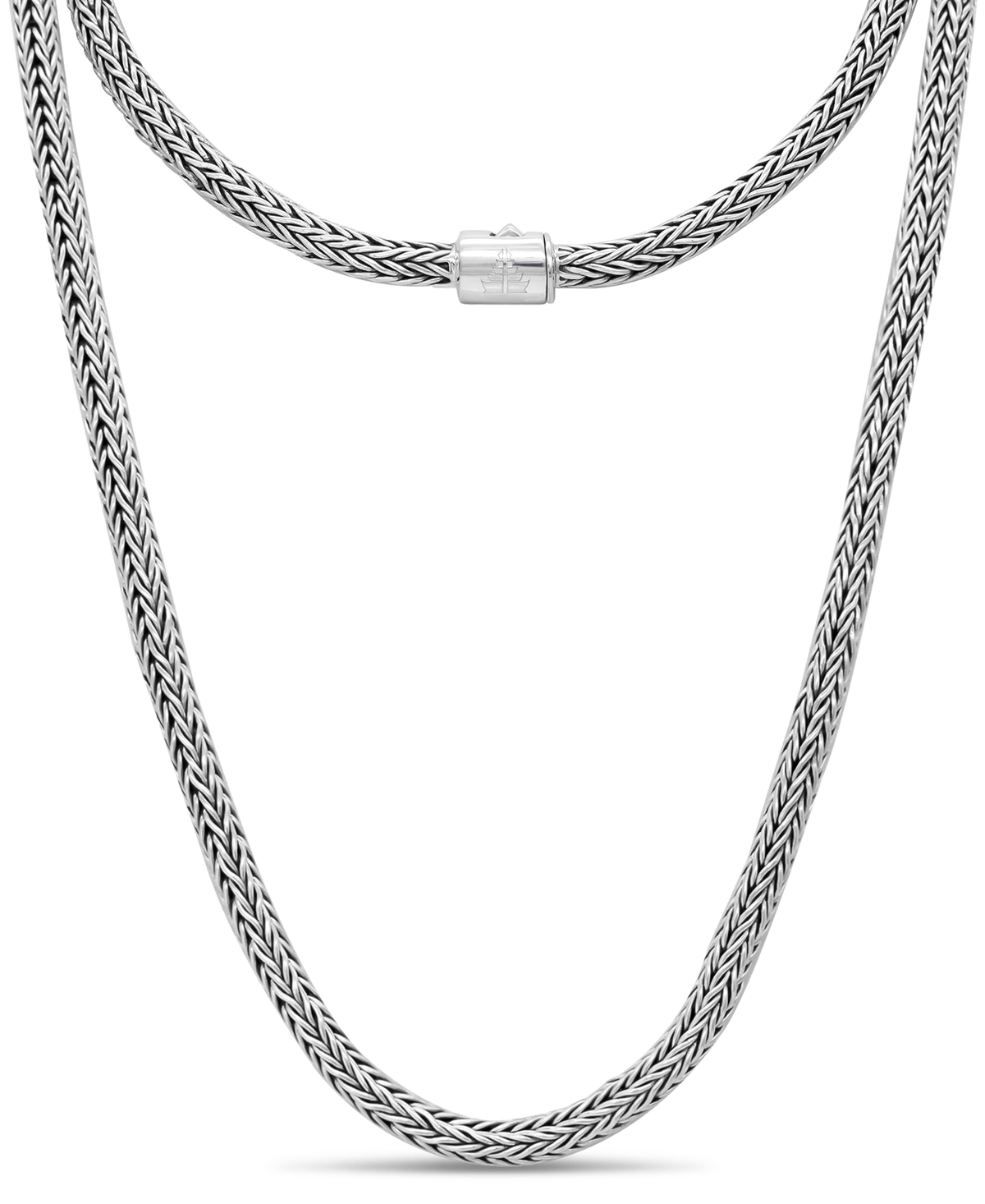 DEVATA Bali Foxtail Chain Necklace Sterling Silver