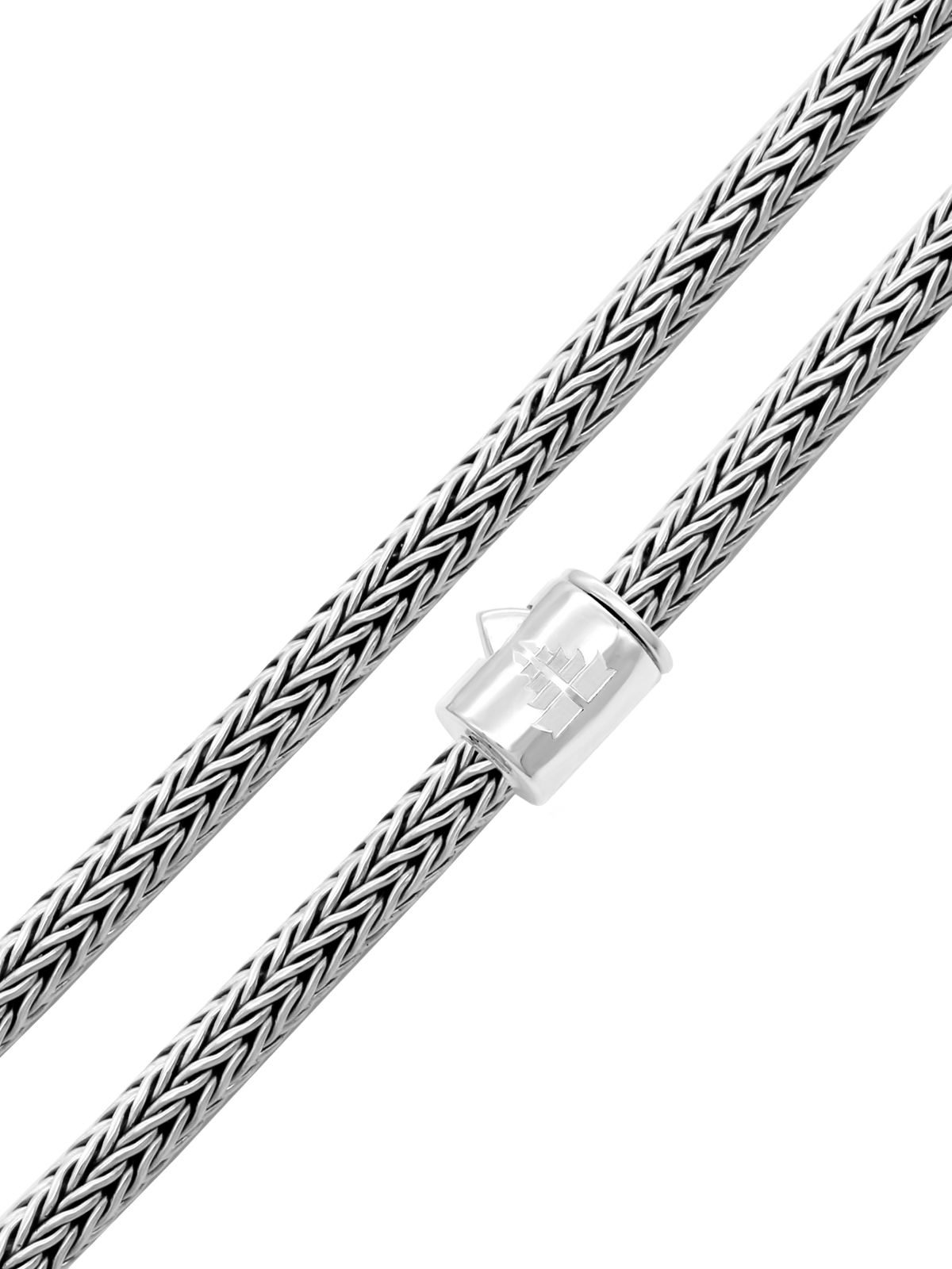 DEVATA Bali Foxtail Chain Necklace Sterling Silver