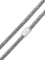 DEVATA Bali Foxtail Chain Necklace Sterling Silver