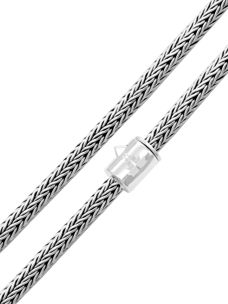 DEVATA Bali Foxtail Chain Necklace Sterling Silver