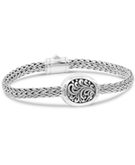 DEVATA Bali Dragon Bone Chain Sterling Silver Bracelet 