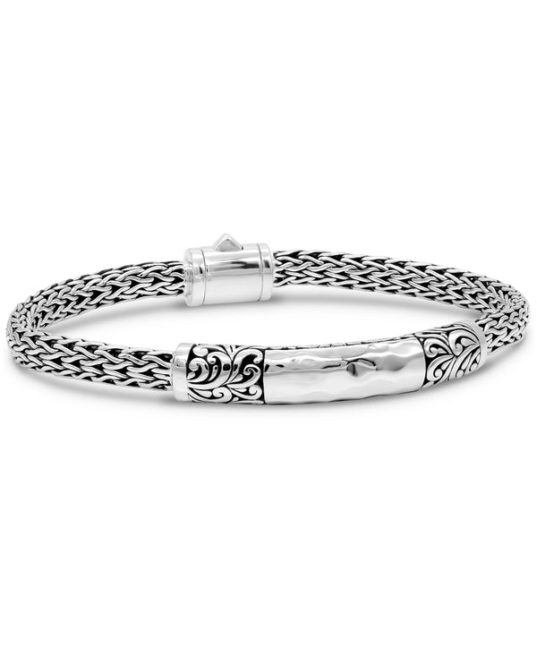 Sterling Silver Bangle Bracelets - Set of 2 - Elements of Life – GlobeIn